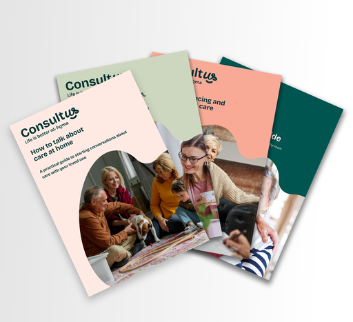 A live-in care consuultant visiting a home.