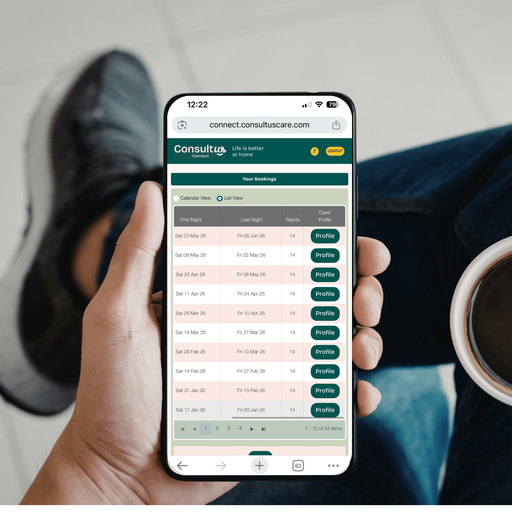 Consultus Connect carer App