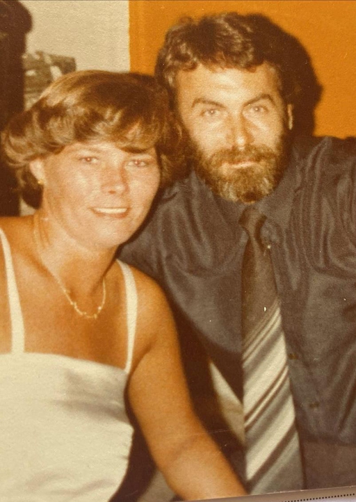 Mary and her late husband when they were younger